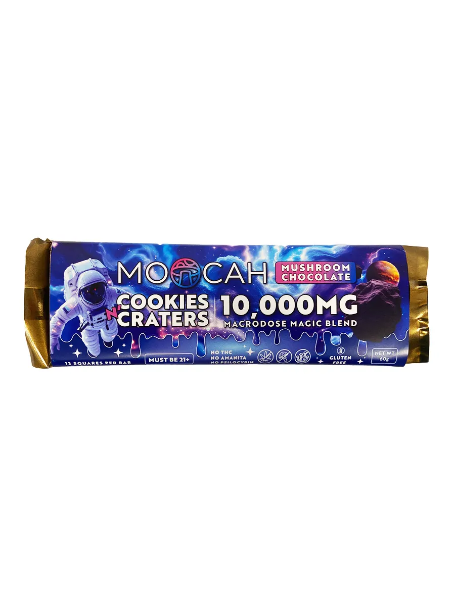 Cookies n'Craters Moocah Macrodose Blend Chocolate Bar 10000MG
