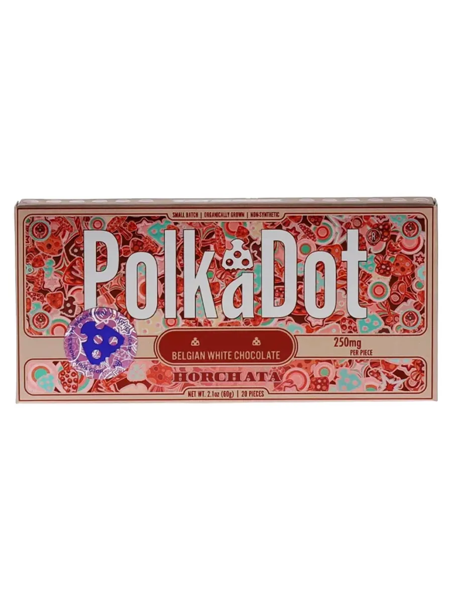 Horchata PolkaDot Mushroom Belgian White Chocolate 250mg