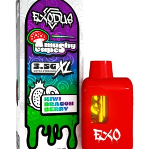 Kiwi Draagon Berry Exodus Mushy Vapes Shroom Disposable XL 3.5G