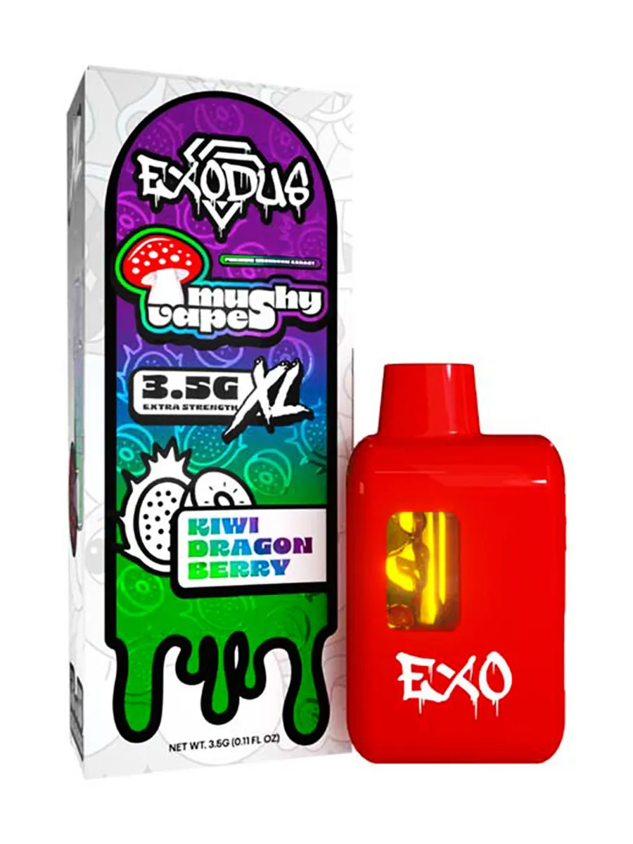 Kiwi Draagon Berry Exodus Mushy Vapes Shroom Disposable XL 3.5G