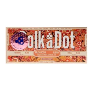 Ooey Gooey PolkaDot Mushroom Belgian Milk Chocolate 500mg
