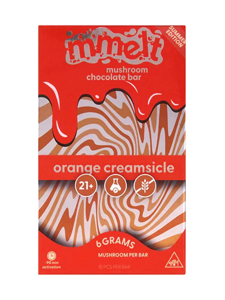 Orange Creamsicle Mmelt Mushroom Chocolate Bar 6G