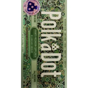 Peppermint Chocolate Crisp PolkaDot Mushroom Belgian Dark Chocolate 500mg
