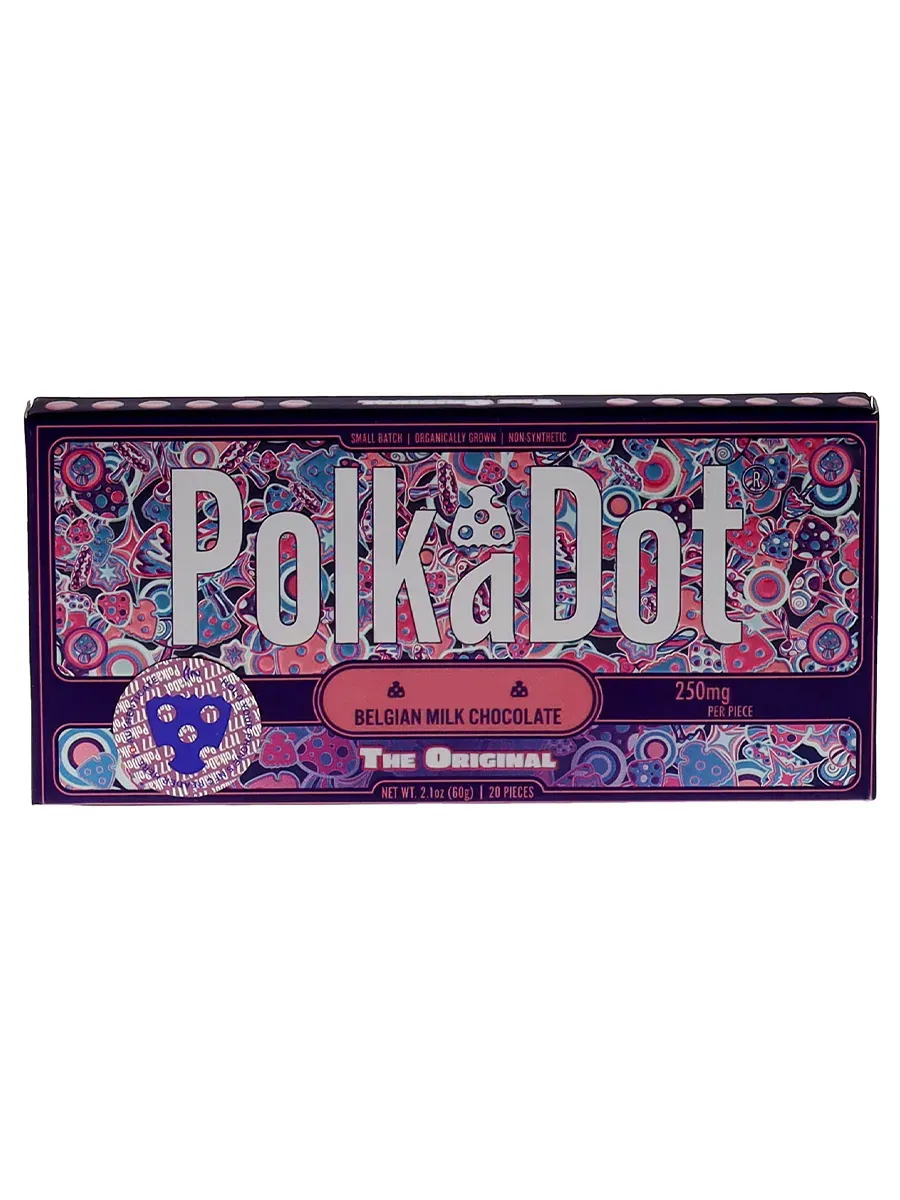 The Original PolkaDot Mushroom Belgian Milk Chocolate 250mg